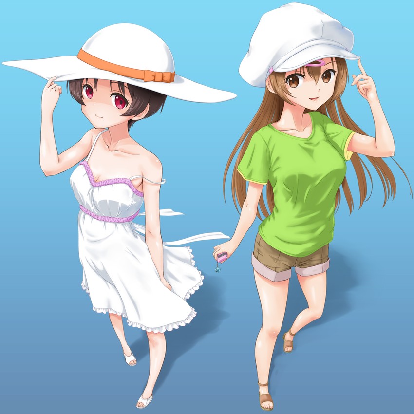 nibutani shinka and tsuyuri kumin (chuunibyou demo koi ga shitai!) drawn by rasukaru