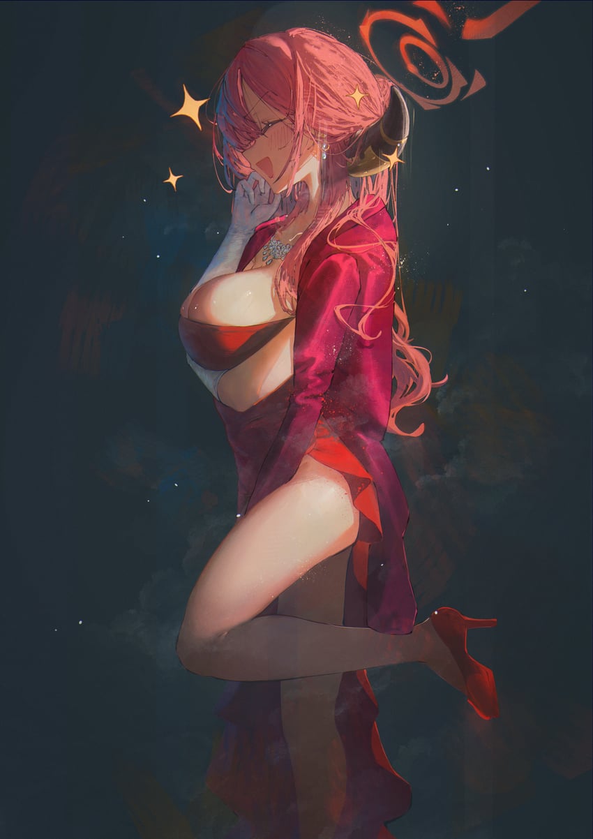 aru (blue archive) drawn by betabeet