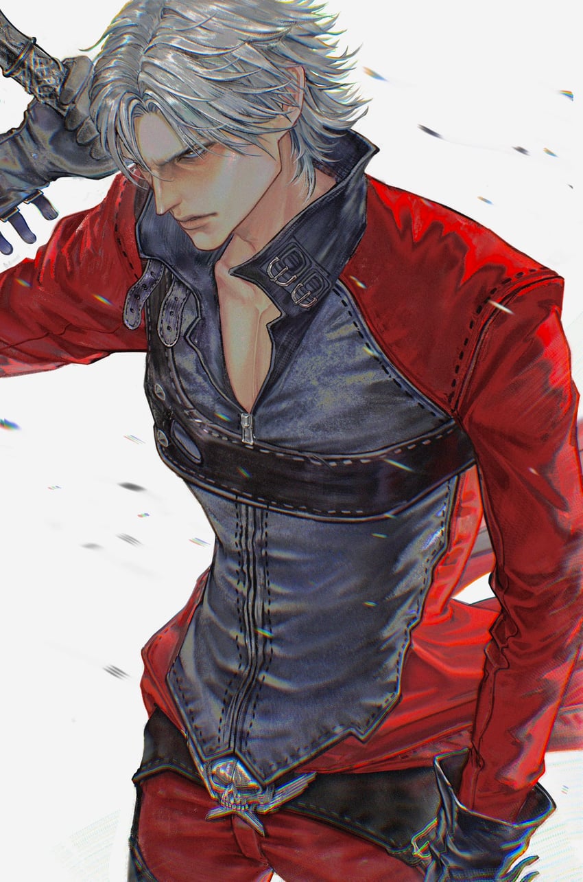 dante (devil may cry and 1 more) drawn by niuuage