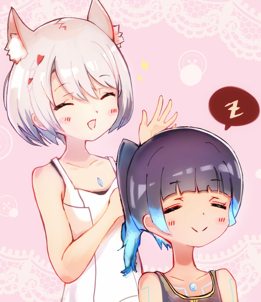 mio and sena (xenoblade chronicles and 1 more) drawn by saiph