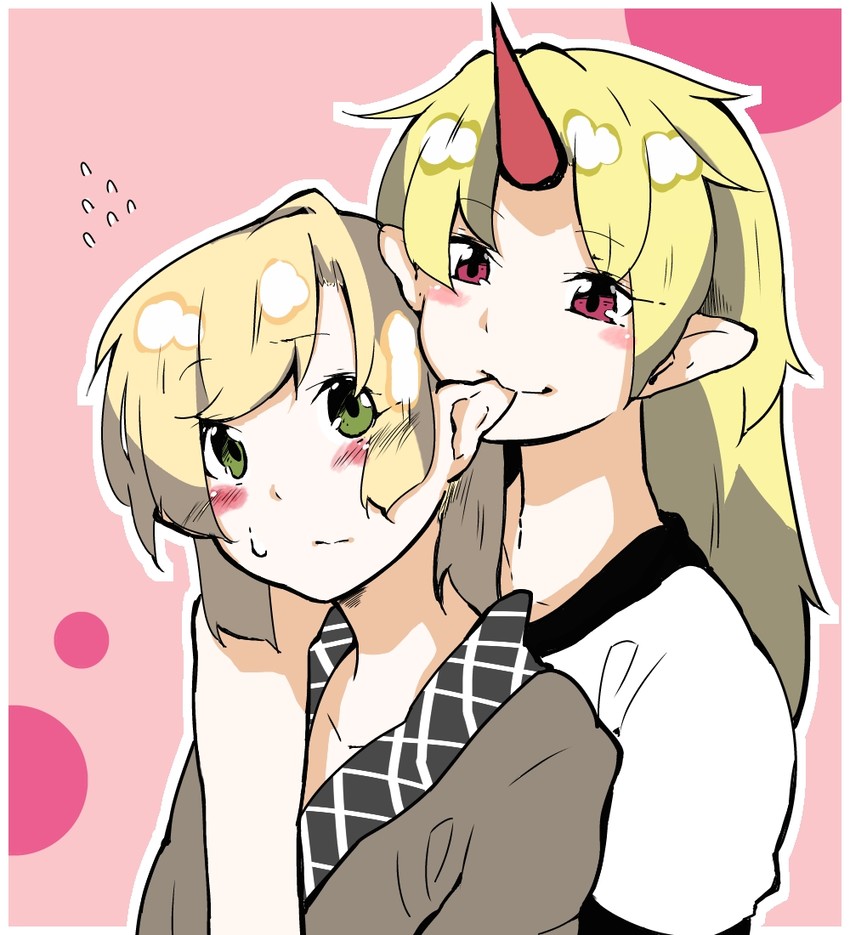 mizuhashi parsee and hoshiguma yuugi (touhou) drawn by koma_kitsune_(kururito)