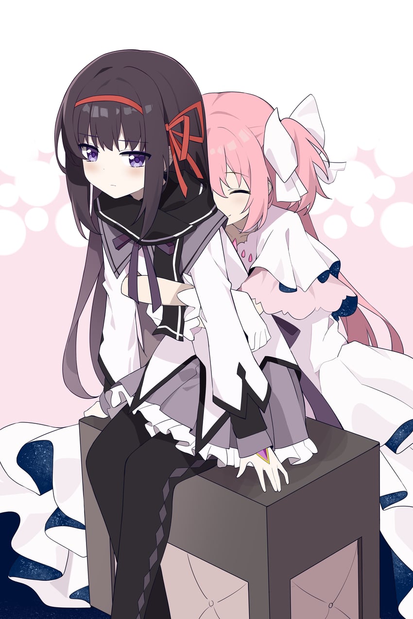 akemi homura, kaname madoka, and ultimate madoka (mahou shoujo madoka magica) drawn by maidcode1023