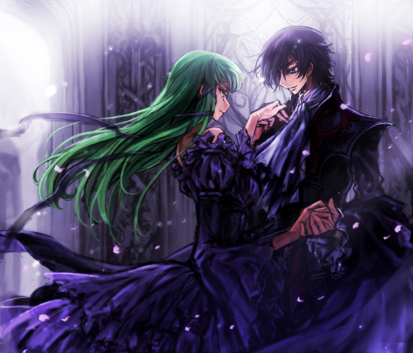 c.c. and lelouch vi britannia (code geass) drawn by c_(rahit)
