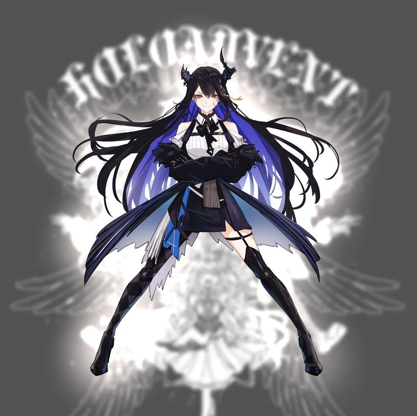 nerissa ravencroft and koseki bijou (hololive and 1 more) drawn by hyde_(tabakko)