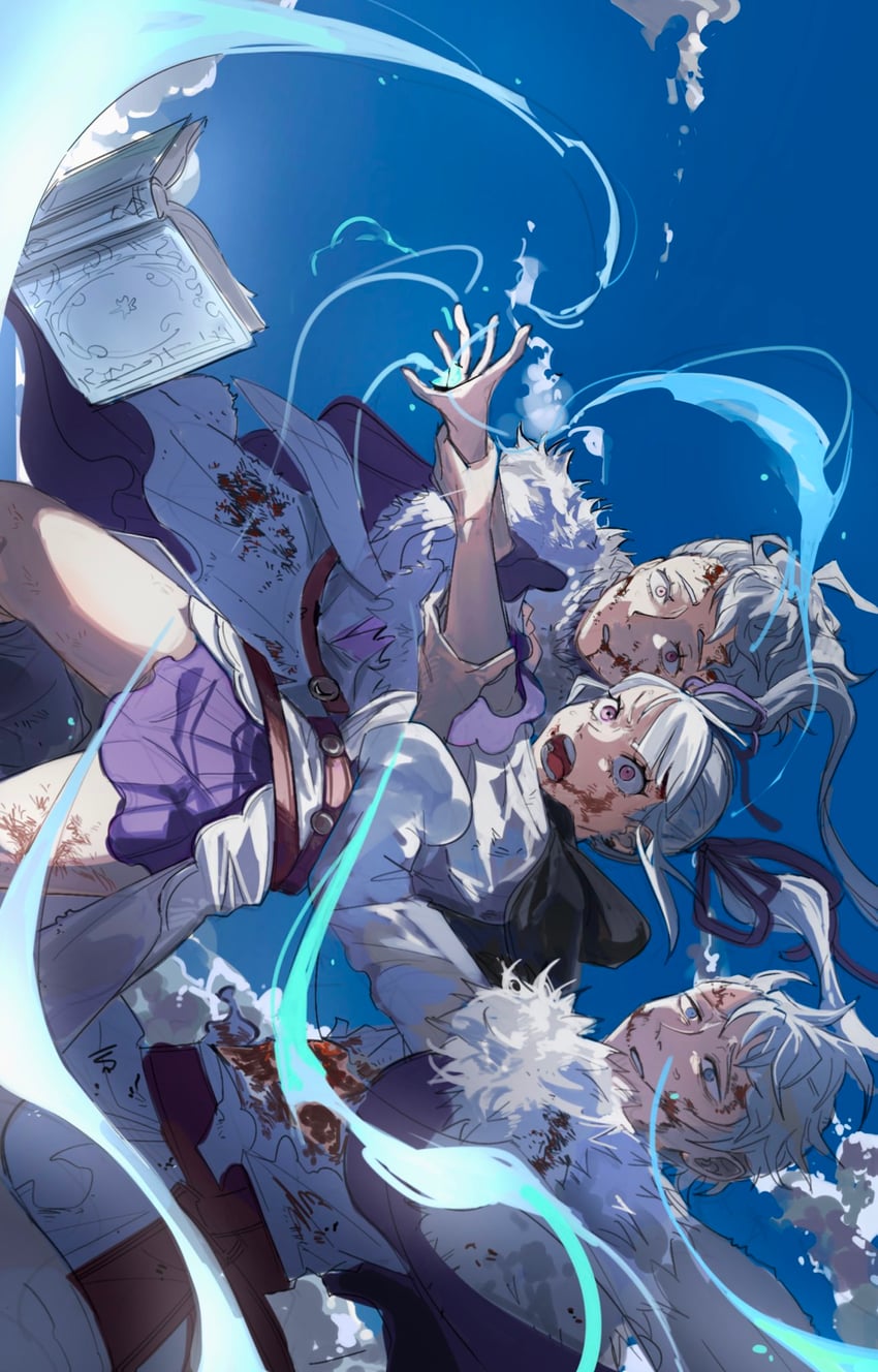 noelle silva, nebra silva, and solid silva (black clover) drawn by poonwip