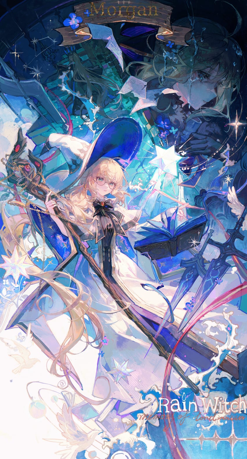 morgan le fay and aesc (fate and 1 more) drawn by maccha_(mochancc)