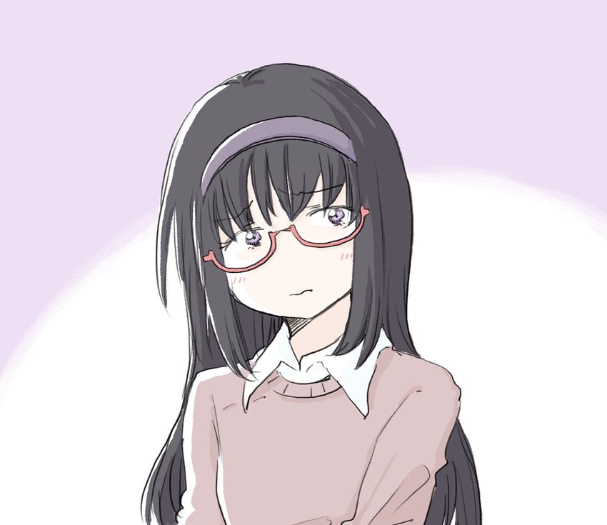 akemi homura (mahou shoujo madoka magica) drawn by python_octopus