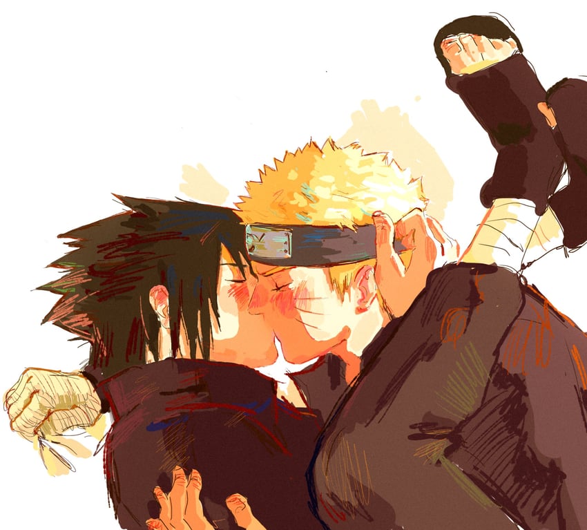 uzumaki naruto and uchiha sasuke (naruto and 1 more) drawn by iri_iri