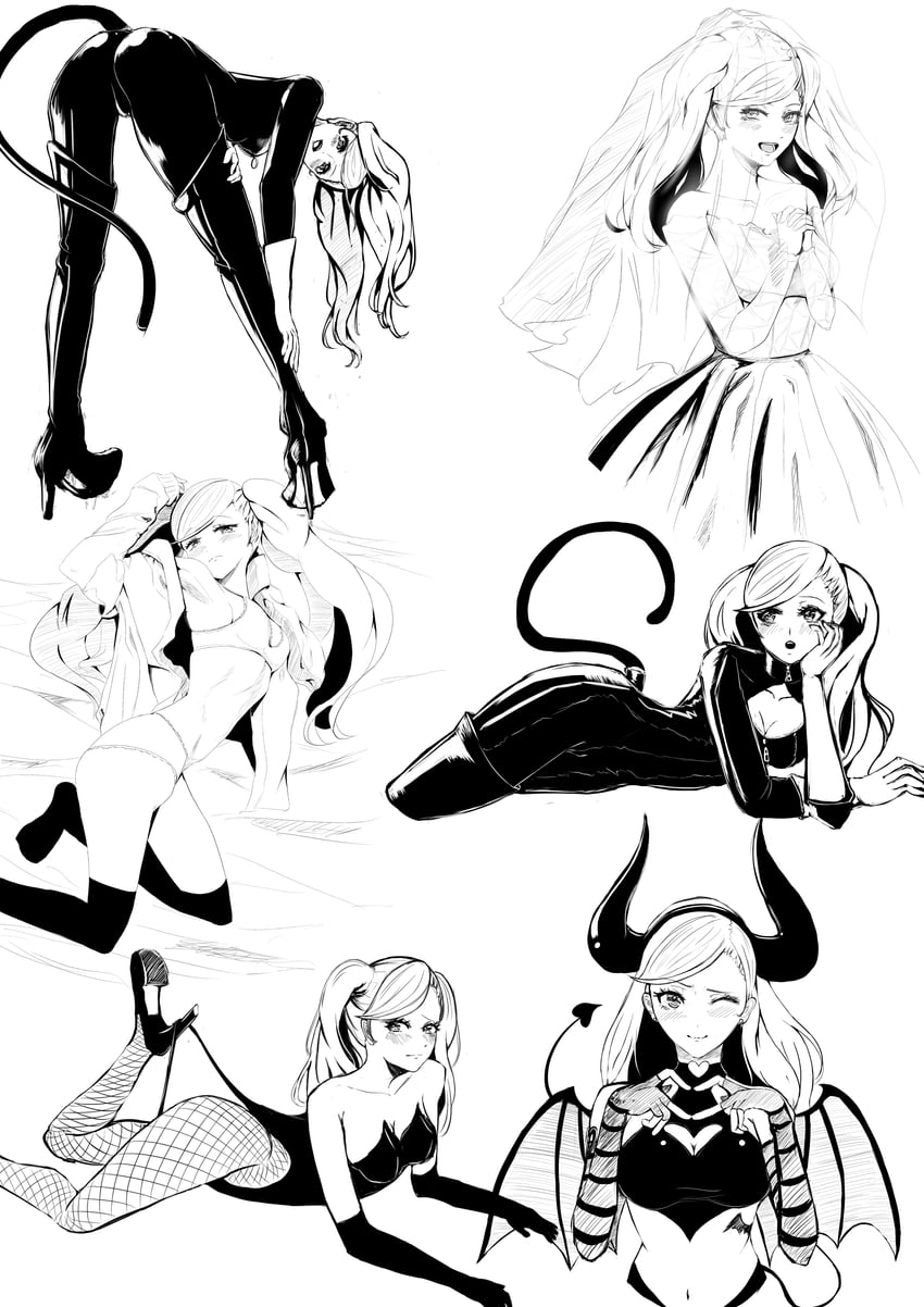 takamaki anne (persona and 3 more) drawn by 403_oekaki_suke