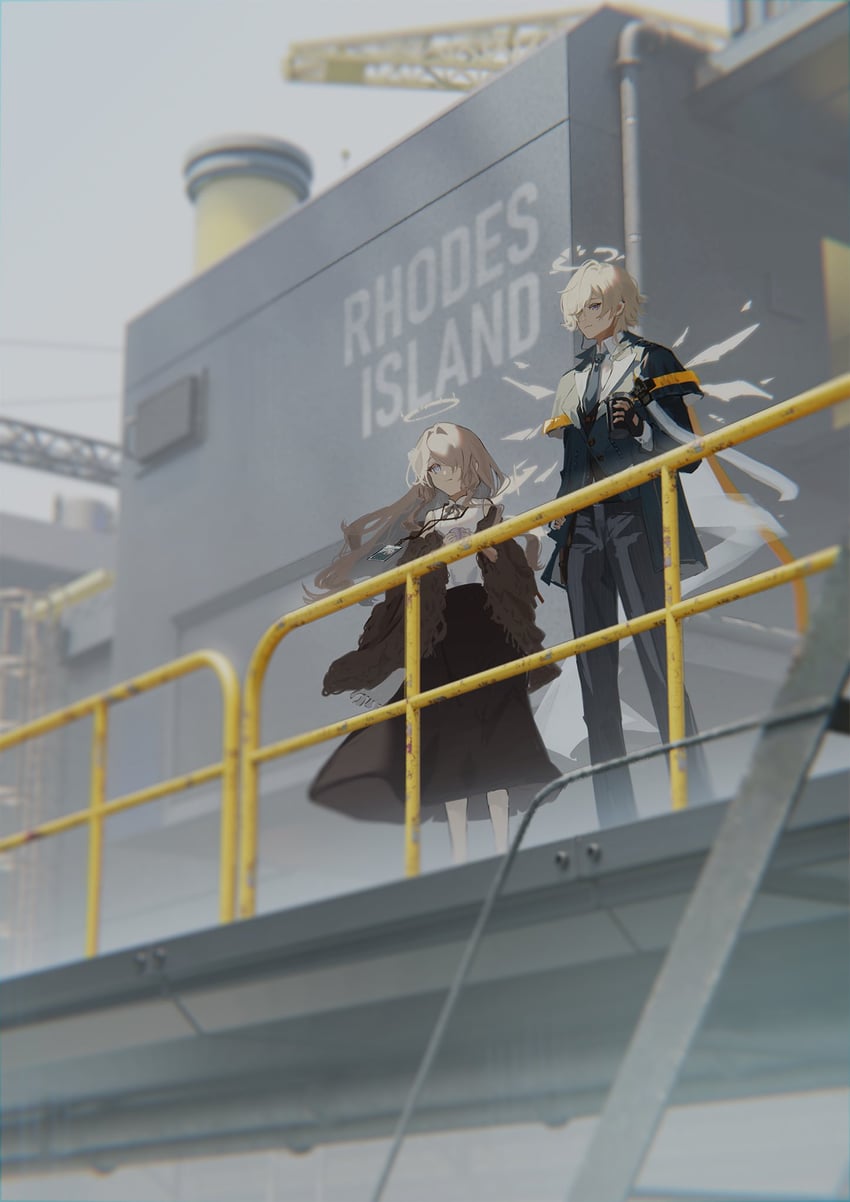enforcer and cecelia (arknights) drawn by nanase_(nanase_cg)