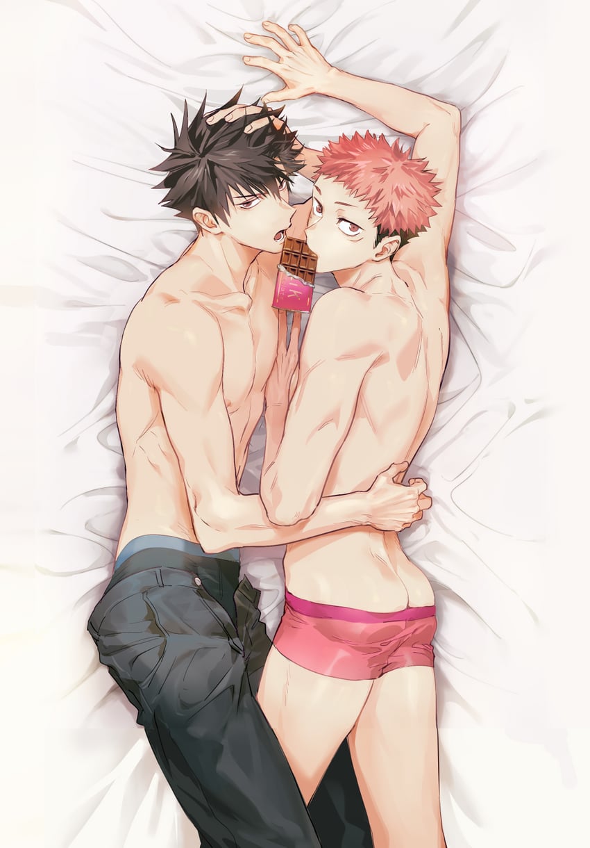 itadori yuuji and fushiguro megumi (jujutsu kaisen) drawn by juju_net