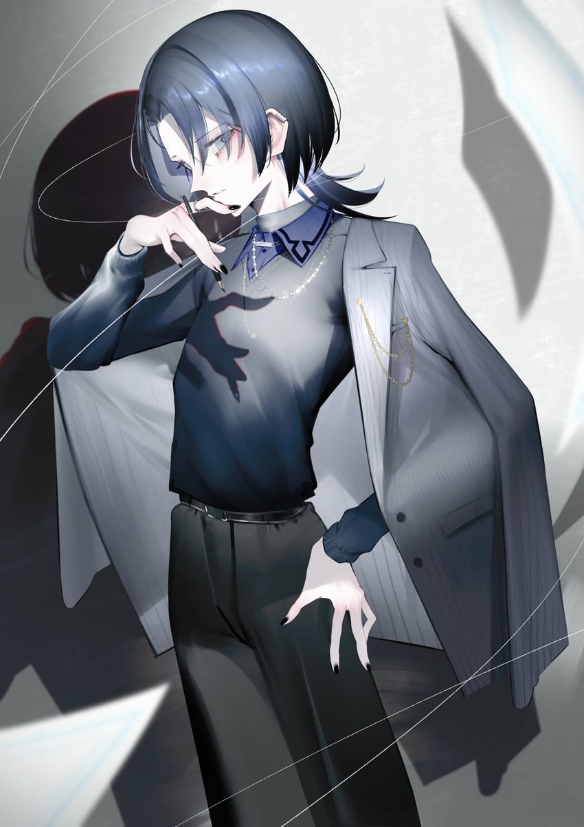 hiodoshi ao (hololive and 1 more) drawn by inumata_ichini