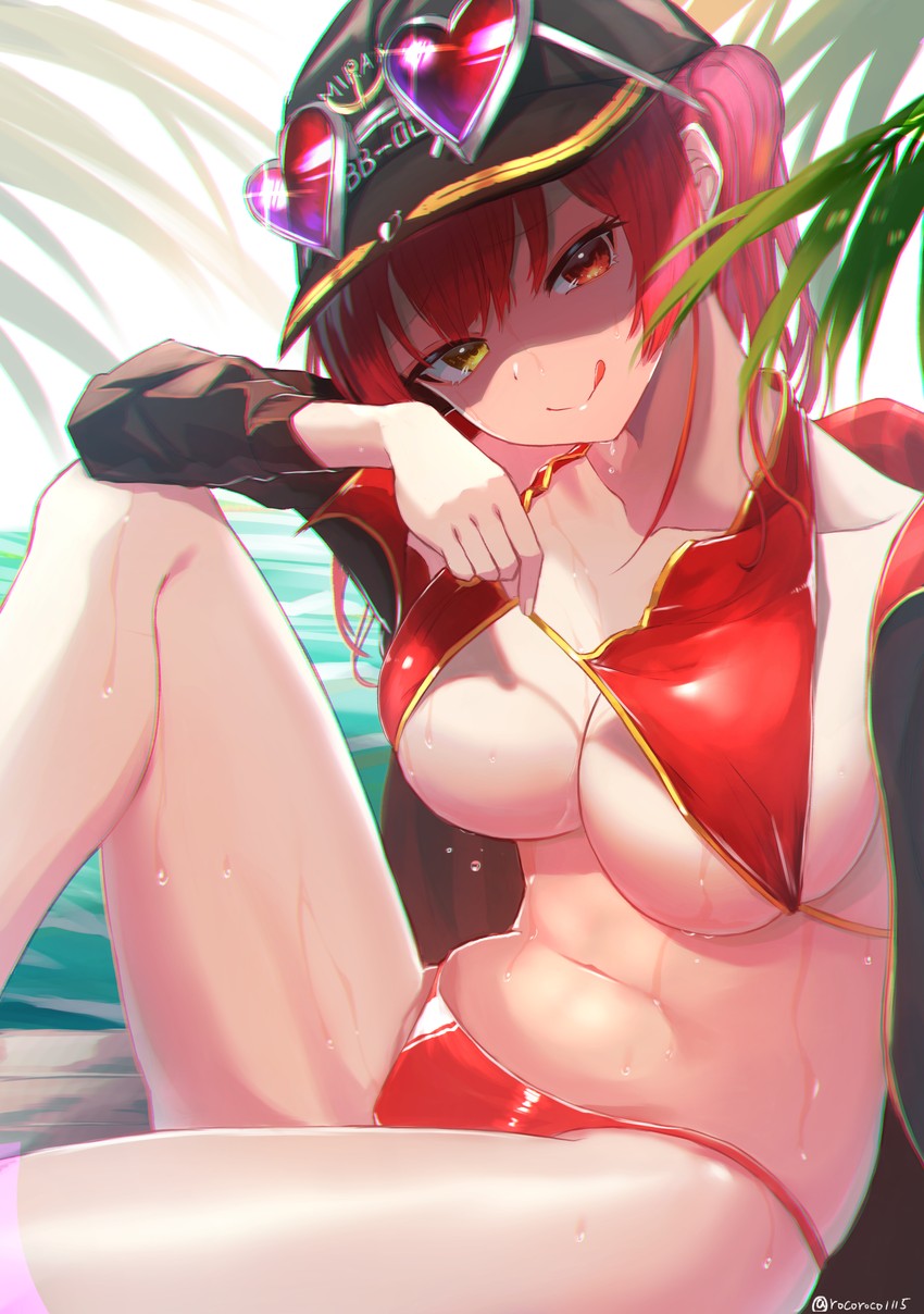 houshou marine (hololive) drawn by roco_(rocoroco1115)