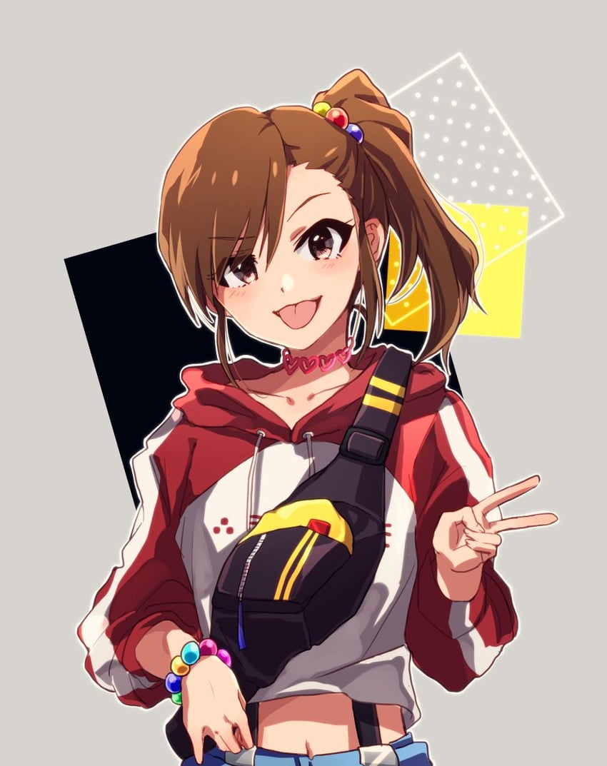 futami mami (idolmaster and 2 more) drawn by anaroguya