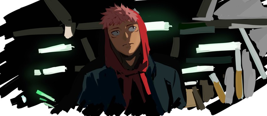 itadori yuuji (jujutsu kaisen) drawn by tokyo_bay_seal