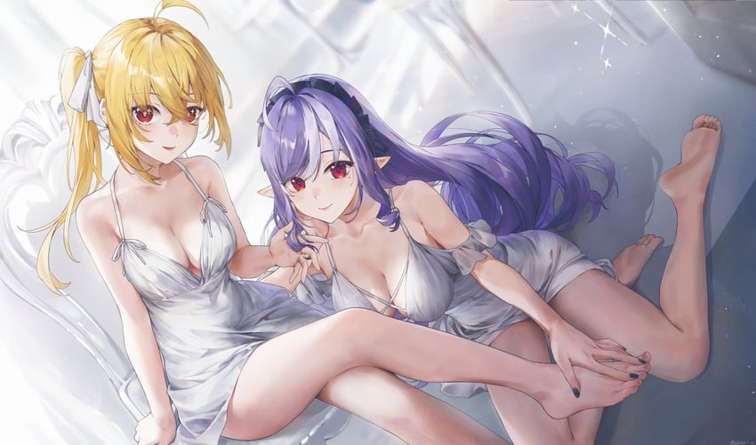 vivian banshee and luciana de montefio (zenless zone zero) drawn by swkl:d