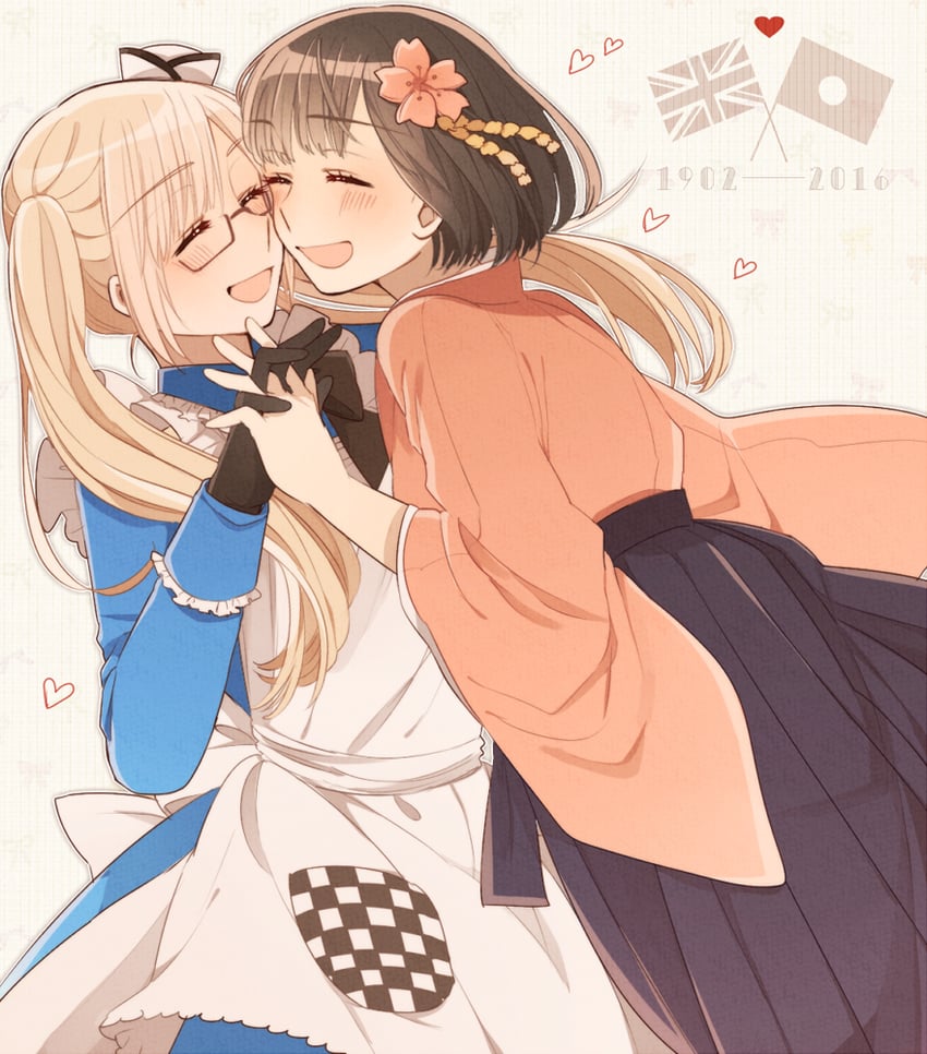 united kingdom and japan (axis powers hetalia) drawn by ninonuko