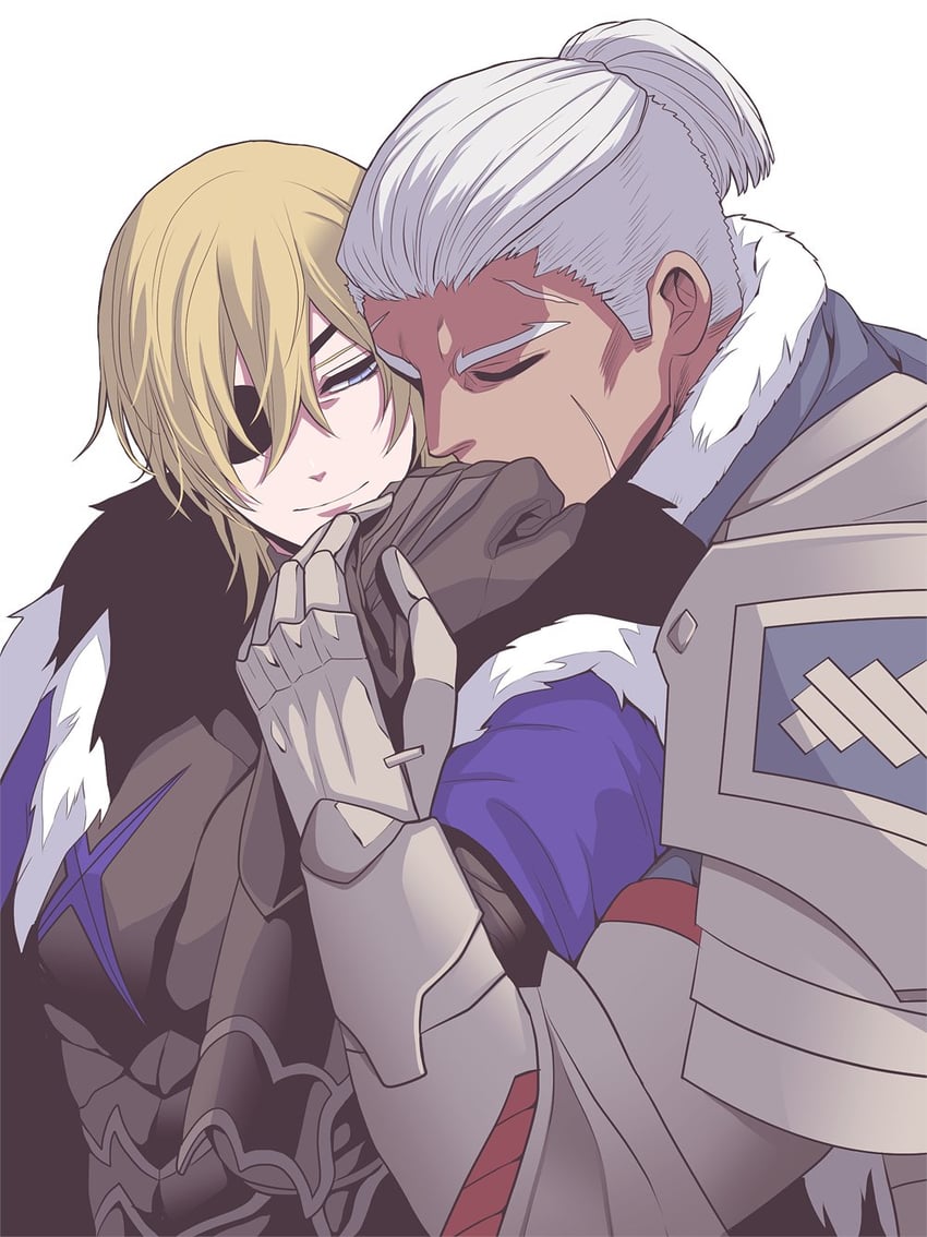 dimitri alexandre blaiddyd and dedue molinaro (fire emblem and 1 more) drawn by megubiru