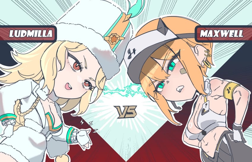 maxwell and ludmilla (goddess of victory: nikke) drawn by nagasaki_ken_(stellar_wind)