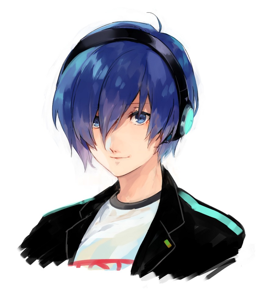 yuuki makoto (persona and 3 more) drawn by lor_(roasyerizyonirapi)