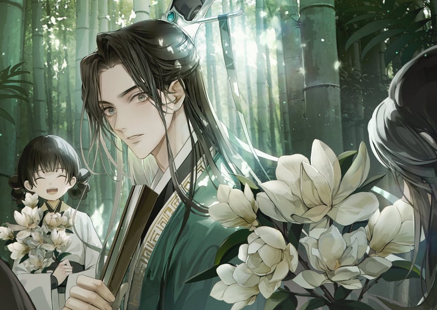 luo binghe, shen qingqiu, ning yingying, and ming fan (renzha fanpai zijiu xitong) drawn by young57440489