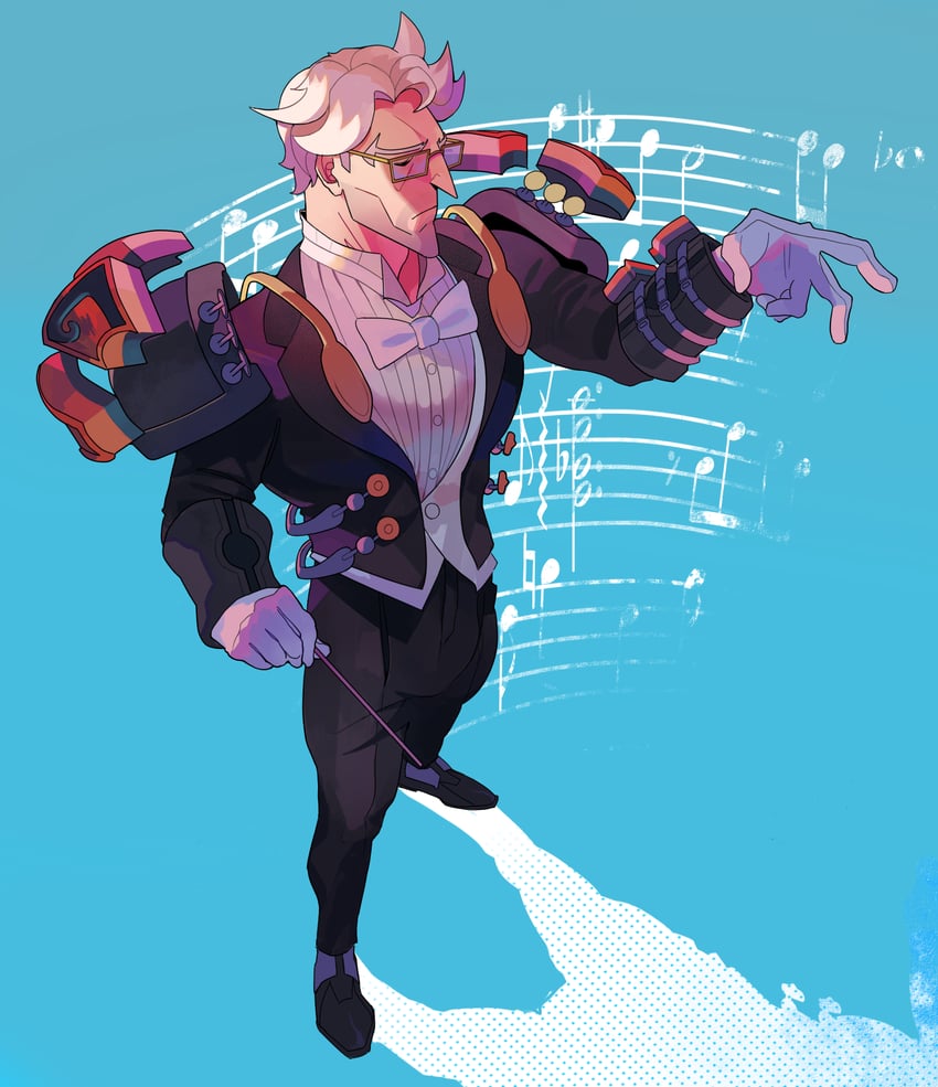 sigma and maestro sigma (overwatch and 1 more) drawn by weirdrws
