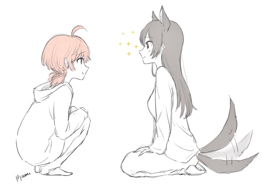 koito yuu and nanami touko (yagate kimi ni naru) drawn by nyamo