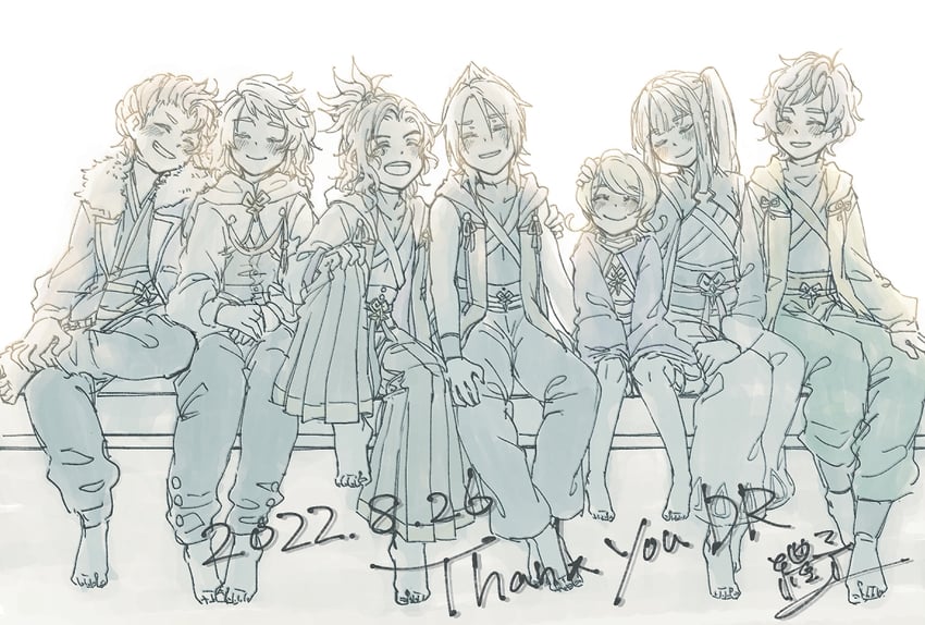 xehanort, eraqus, vor, urd, bragi, and 2 more (kingdom hearts and 1 more) drawn by kh_raimu