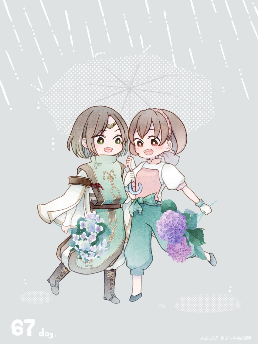 nanami and luc (gensou suikoden and 1 more) drawn by bluelimbo8888
