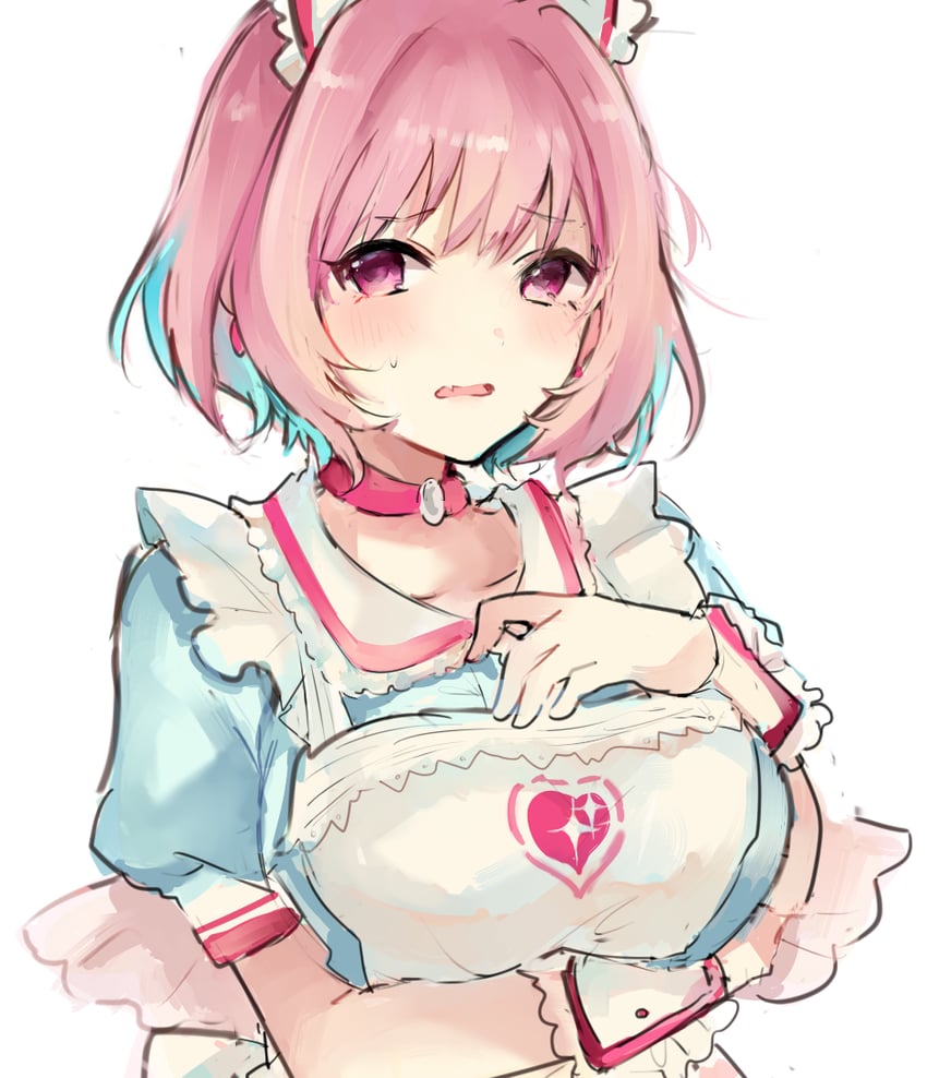 yumemi riamu (idolmaster and 2 more) drawn by asagimu_(tsuktsuk)
