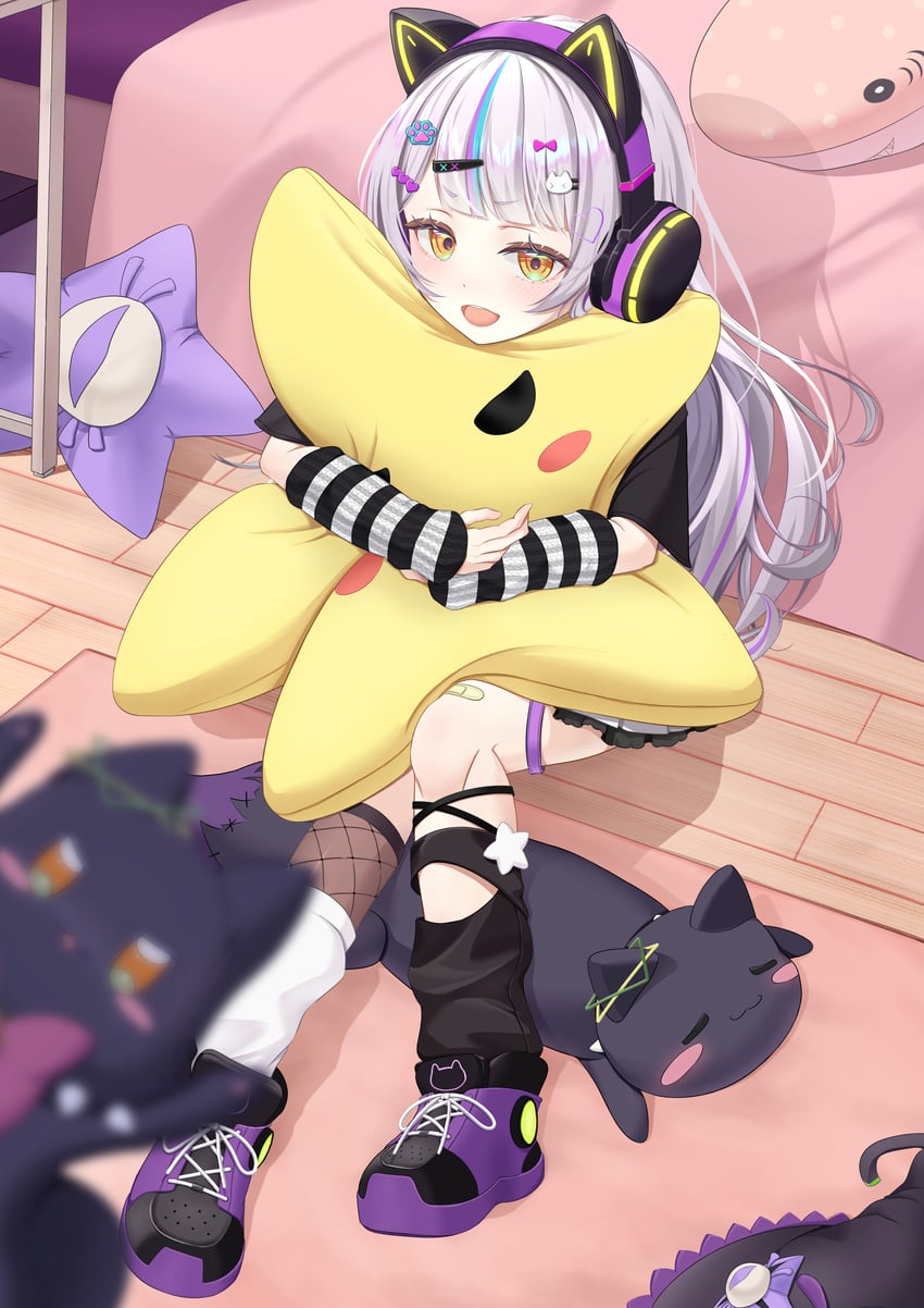 murasaki shion and shiokko (hololive) drawn by yukinko_(yuki_paint31)