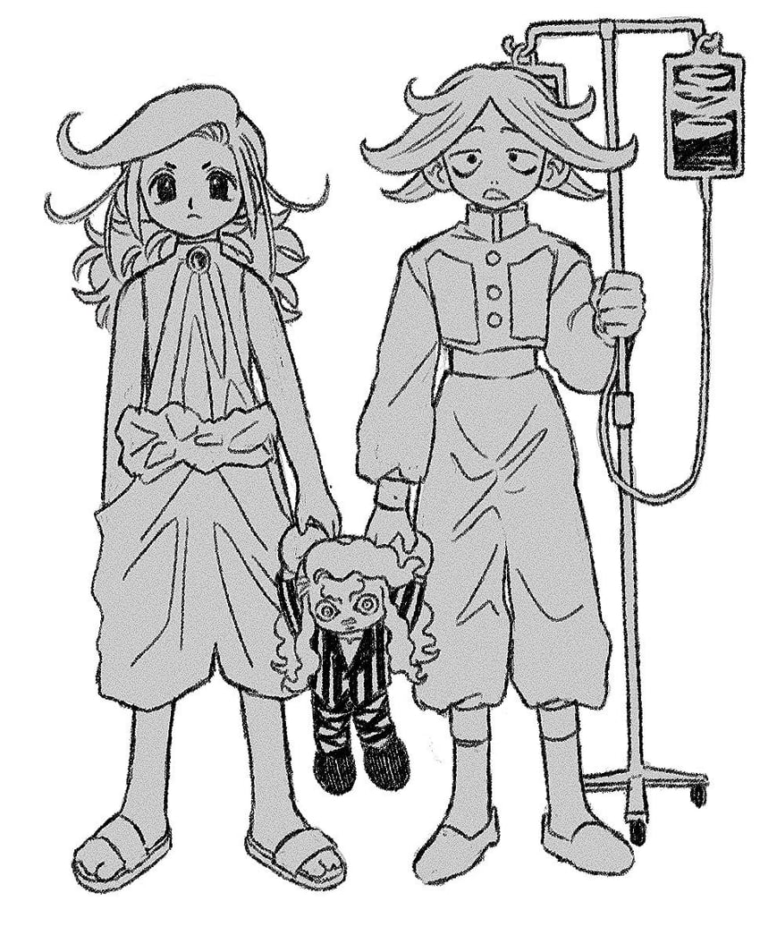 hinrigh biganduffno, zakuro custard, and lynch fullbokko (hunter x hunter) drawn by bigpukeshower