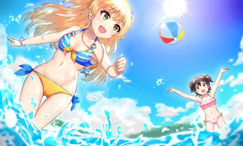 jougasaki rika and akagi miria (idolmaster and 1 more) drawn by kunugi_miyaco