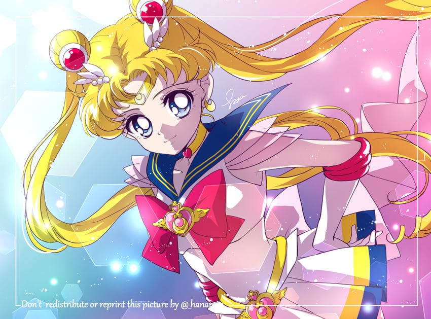 tsukino usagi, sailor moon, and super sailor moon (bishoujo senshi sailor moon and 1 more) drawn by sarashina_kau