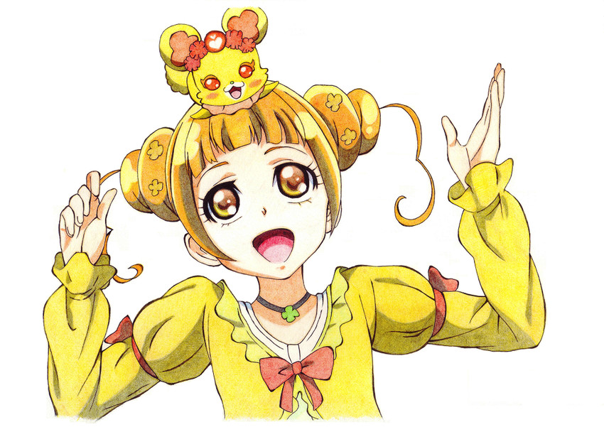 yotsuba alice and rance (precure and 1 more) drawn by jinjin-roririn