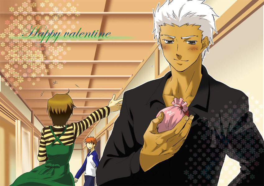 emiya shirou, fujimura taiga, and archer (fate and 1 more) drawn by orthrusugigami38