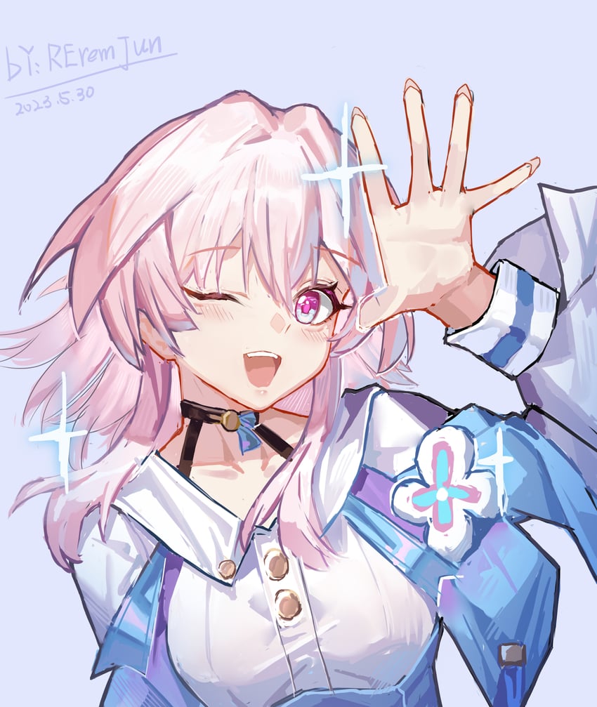 march 7th (honkai and 1 more) drawn by reremjun