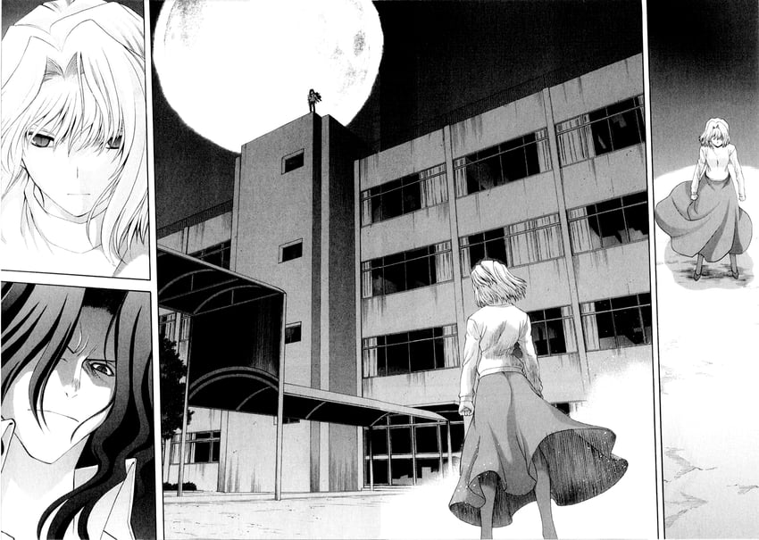 arcueid brunestud and michael roa valdamjong (tsukihime and 1 more) drawn by sasaki_shounen