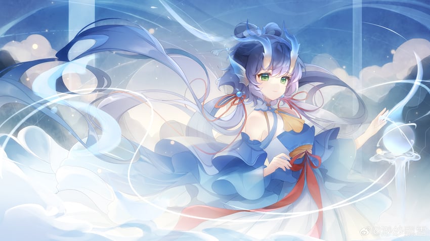 luo tianyi (vocaloid and 2 more) drawn by miaosha_piaoxue