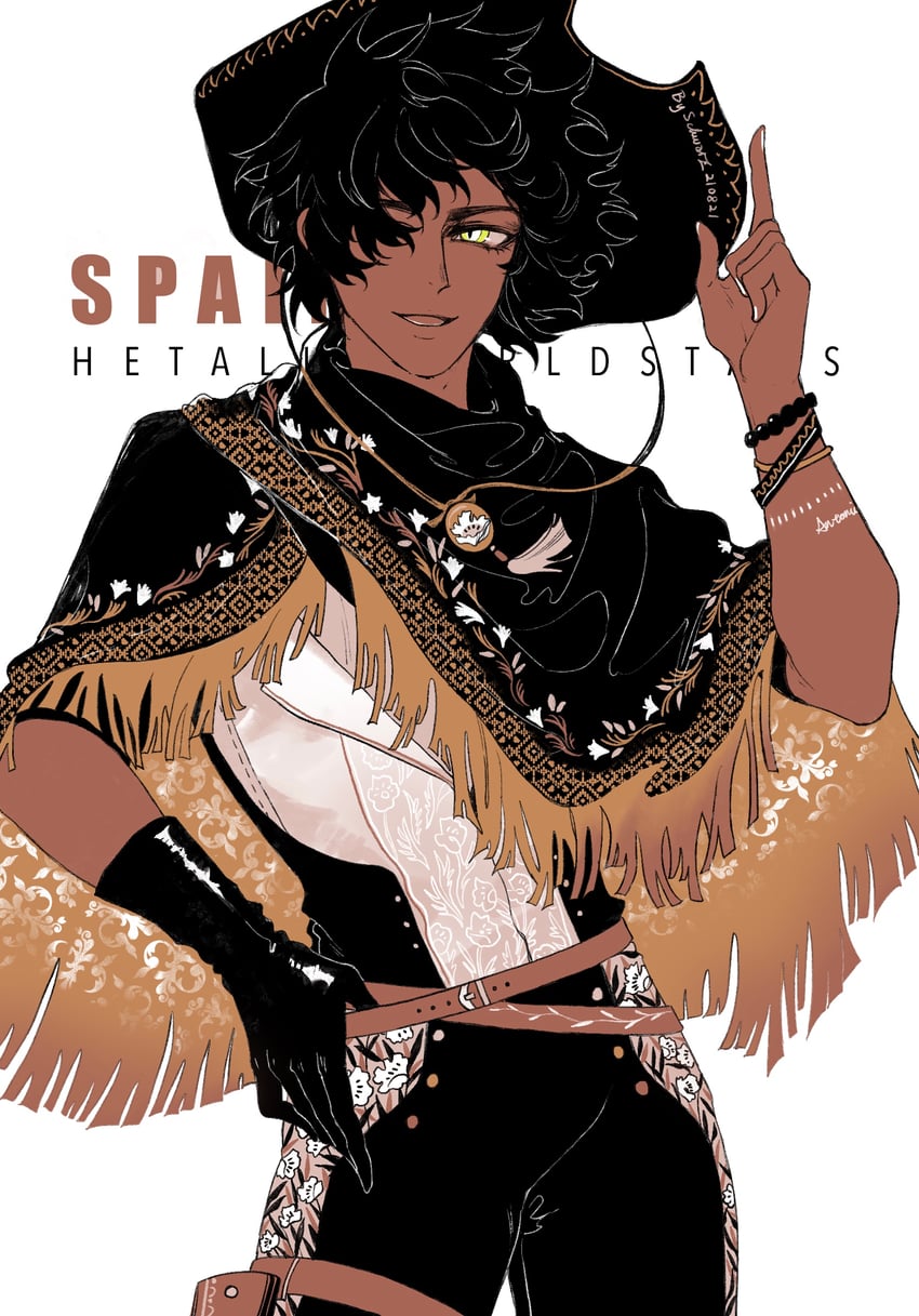 spain (axis powers hetalia) drawn by corvusnemo