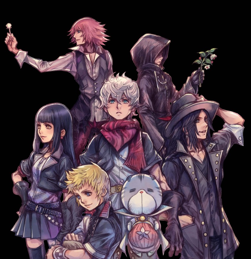 ventus, chirithy, lauriam, skuld, ephemer, and 1 more (kingdom hearts and 1 more) drawn by nomura_tetsuya