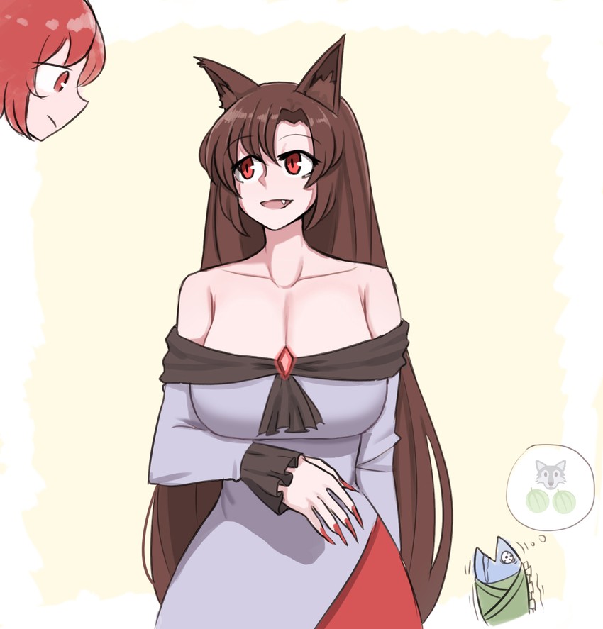 imaizumi kagerou, sekibanki, and wakasagihime (touhou) drawn by mata_(matasoup)