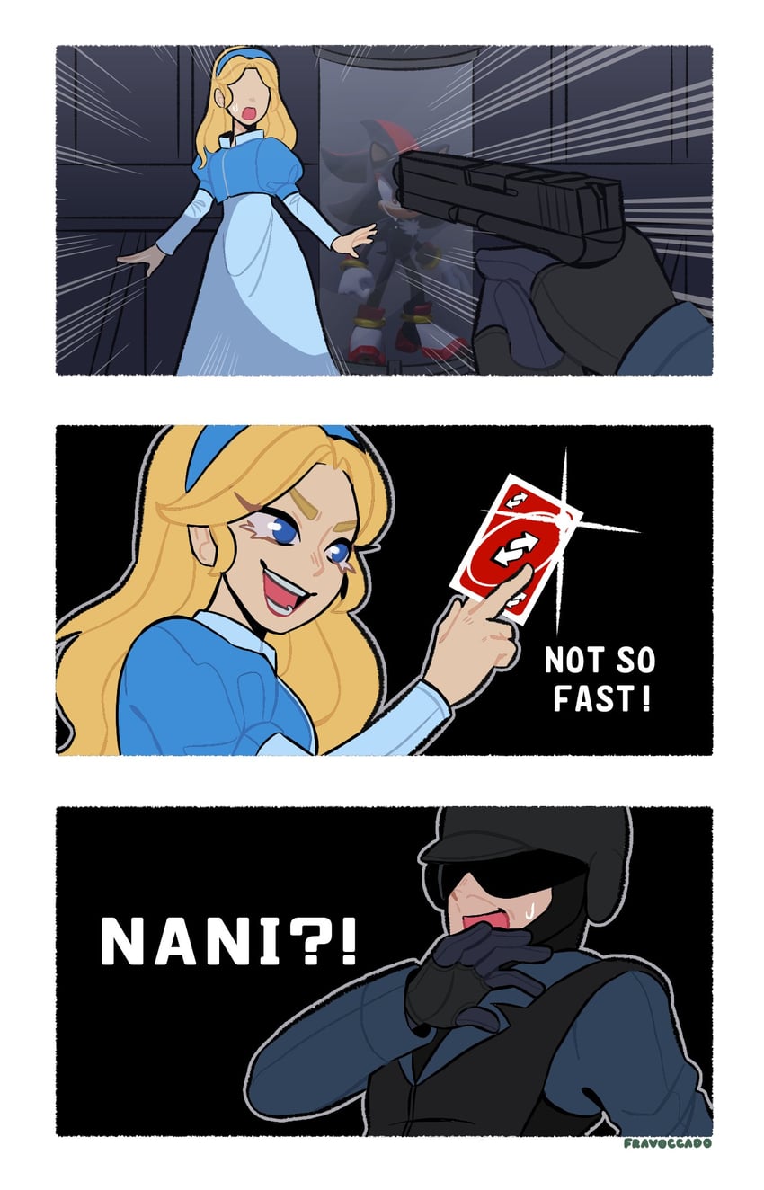shadow the hedgehog, maria robotnik, and gun soldier (yu-gi-oh! and 2 more) drawn by fravoccado