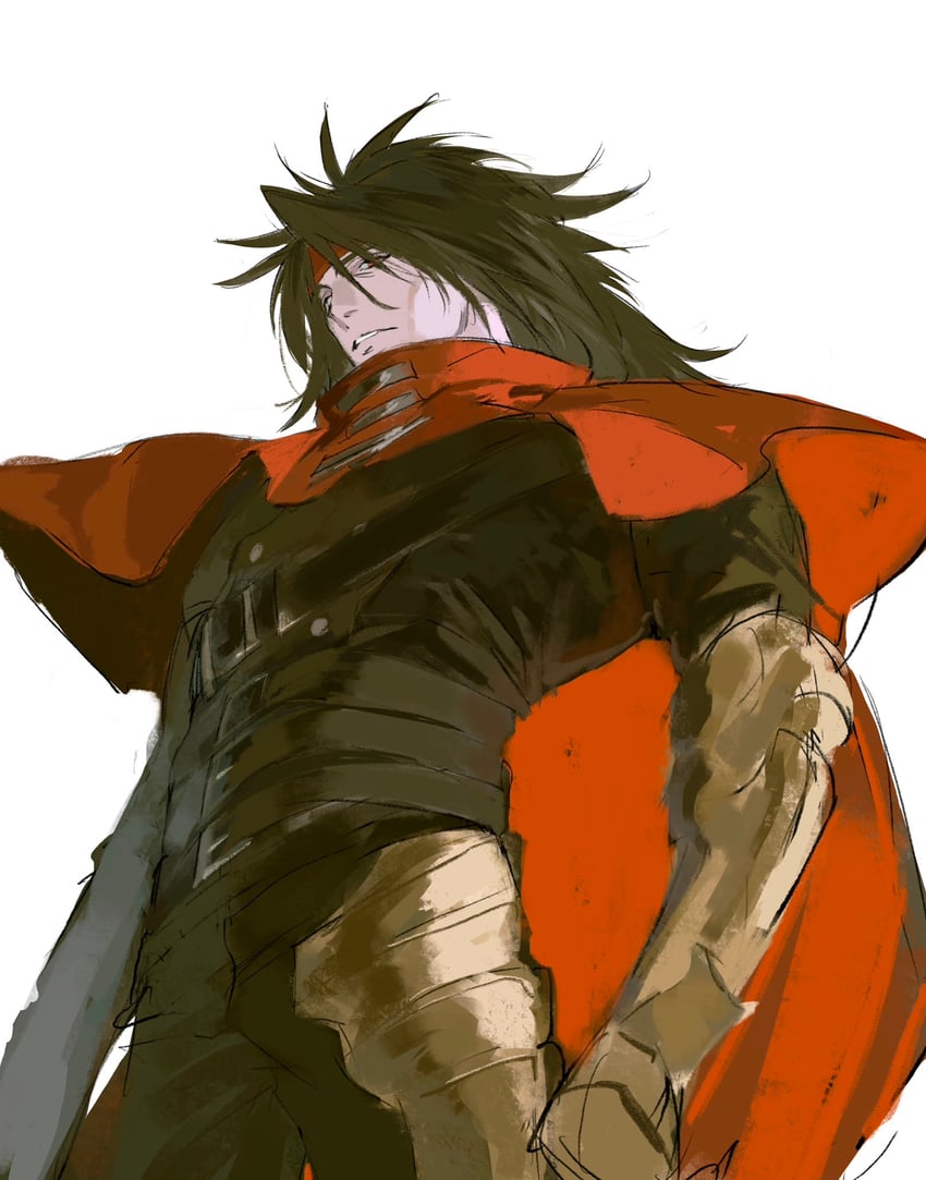 vincent valentine (final fantasy and 3 more) drawn by xscr1205