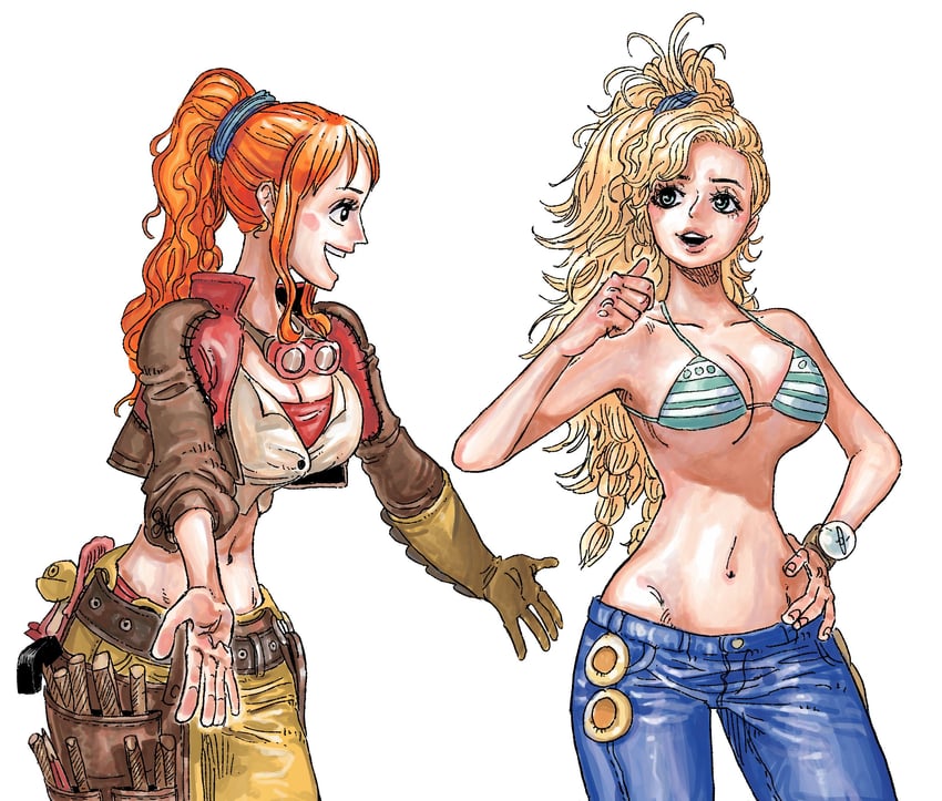 nami and gemma (one piece and 2 more) drawn by eiichiroyoda