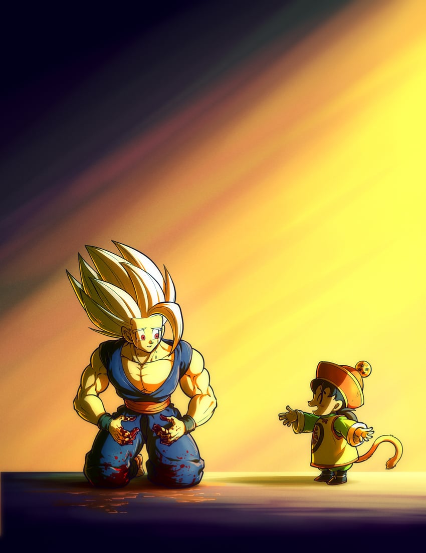 son gohan and gohan beast (dragon ball and 3 more) drawn by koukyouji