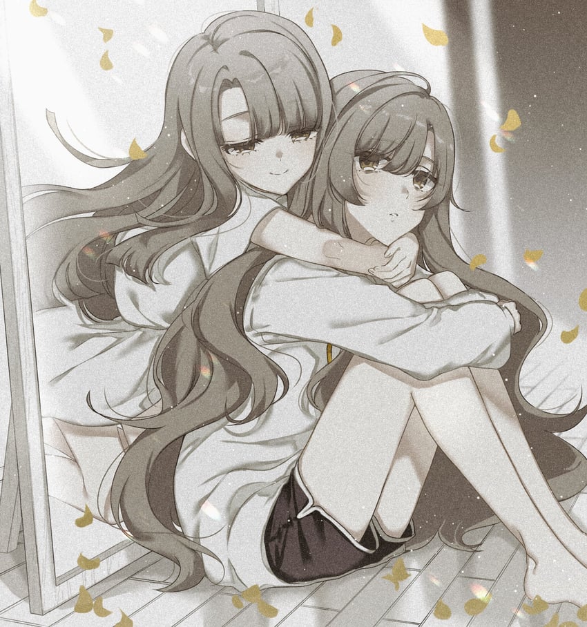 kiriha kosane and kiriha eruna (mahou shoujo madoka magica and 1 more) drawn by haruhana_aya