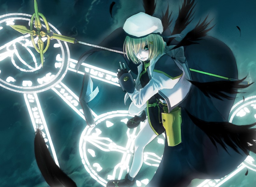 yagami hayate and schwertkreuz (lyrical nanoha and 2 more) drawn by ishito_yuura