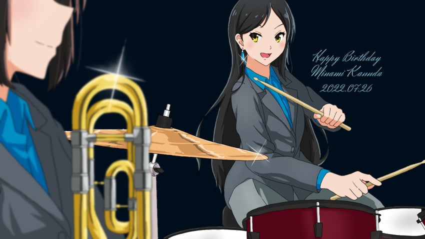 sezaki mirai and kanda minami (hibike! euphonium and 1 more) drawn by so_ishi_shun_(hayahaya)