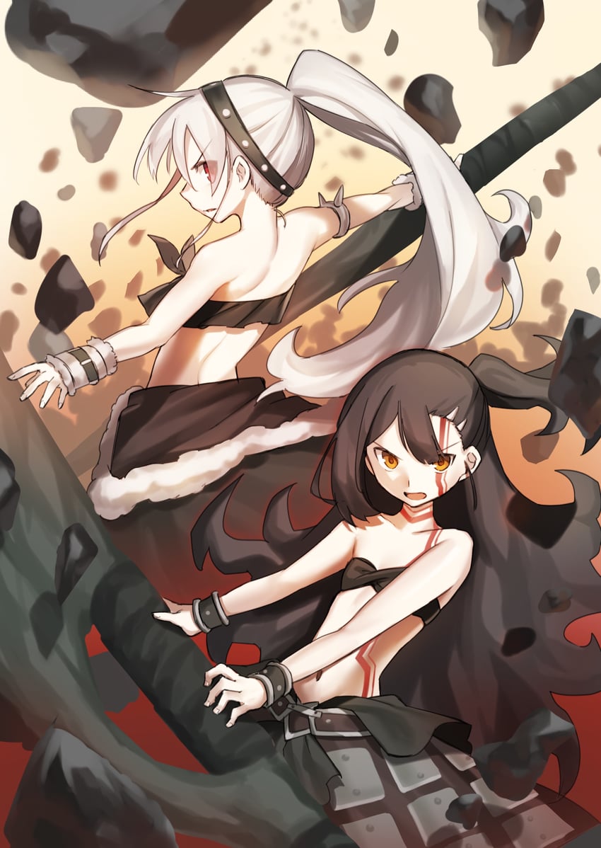 illyasviel von einzbern, miyu edelfelt, and heracles (fate and 1 more) drawn by ameman